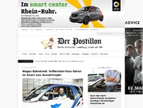 Bild zum Artikel: Wegen Bahnstreik: Hoffenheim-Fans fahren im Smart zum Auswärtsspiel