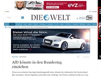Bild zum Artikel: Umfrage: AfD könnte in den Bundestag einziehen