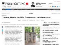 Bild zum Artikel: 'Unsere Werte sind für Zuwanderer uninteressant'