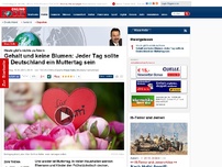 Bild zum Artikel: Heute gibt’s nichts zu feiern - Gehalt und keine Blumen: Jeder Tag sollte in Deutschland ein Muttertag sein
