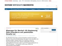 Bild zum Artikel: Blamage für Merkel: US-Regierung führt Kanzlerin mit peinlichen Emails vor