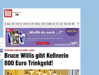 Bild zum Artikel: Im Berliner „Grace“ - Bruce Willis gibt 800 Euro Trinkgeld!