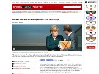Bild zum Artikel: Merkel und die Straßengebühr: Die Maut-Lüge