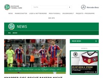 Bild zum Artikel: Knapper Sieg reicht Bayern nicht fürs Finale