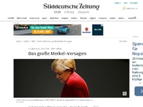 Bild zum Artikel: BND-Affäre: Das große Merkel-Versagen