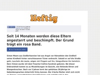 Bild zum Artikel: Seit 14 Monaten werden diese Eltern angestarrt und beschimpft. Der Grund trägt ein rosa Band.