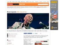 Bild zum Artikel: Blues-Legende: B.B. King ist tot