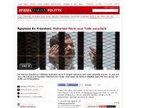 Bild zum Artikel: Ägyptens Ex-Staatschef: Mohamed Morsi zum Tode verurteilt
