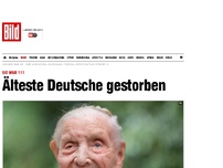 Bild zum Artikel: Sie war 111 - Älteste Deutsche gestorben