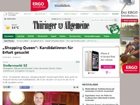 Bild zum Artikel: „Shopping Queen“: Kandidatinnen für Erfurt gesucht