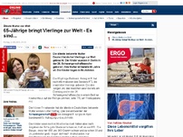 Bild zum Artikel: Älteste Mutter Deutschlands - 65-Jährige bringt Vierlinge zur Welt - Es sind...