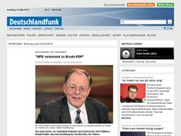 Bild zum Artikel: Deutschlandfunk | Interview | 'SPD verkommt zu Ersatz-FDP'