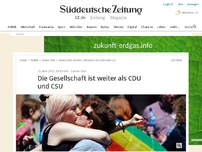 Bild zum Artikel: Homo-Ehe: Die Gesellschaft ist weiter als CDU und CSU