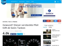 Bild zum Artikel: Gewusst? Dieser versteckte Pfeil hilft dir beim Tanken