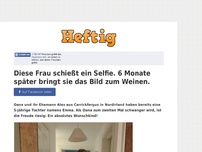 Bild zum Artikel: Diese Frau schießt ein Selfie. 6 Monate später bringt sie das Bild zum Weinen.