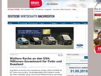 Bild zum Artikel: Blatters Rache an den USA: Millionen-Investment für Putin und Russland