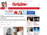 Bild zum Artikel: Fotostrecke: So sieht ein Bauch wirklich (frisch) nach der Geburt aus