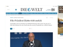 Bild zum Artikel: Korruptionsskandal: Fifa-Präsident Blatter tritt zurück