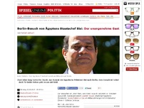 Bild zum Artikel: Berlin-Besuch von Ägyptens Staatschef Sisi: Der unangenehme Gast