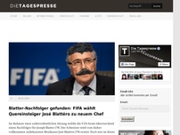 Bild zum Artikel: Blatter-Nachfolger gefunden: FIFA wählt Quereinsteiger José Blattéro zu neuem Chef
