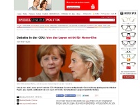Bild zum Artikel: Debatte in der CDU: Von der Leyen wirbt für Homo-Ehe