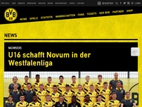 Bild zum Artikel: U16 schafft Novum in der Westfalenliga