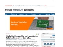 Bild zum Artikel: Gipfel in Elmau: Merkel macht den totalen Kotau vor den USA