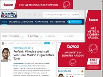Bild zum Artikel: Vertrag bis 2019: Perfekt: Khedira wechselt von Real Madrid zu Juventus Turin