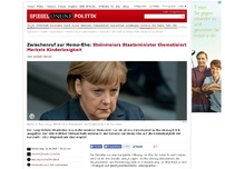 Bild zum Artikel: Zwischenruf zur Homo-Ehe: Steinmeiers Staatsminister thematisiert Merkels Kinderlosigkeit