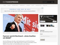 Bild zum Artikel: Faymann spricht Machtwort: „Keine Koalition mit NSDAP“