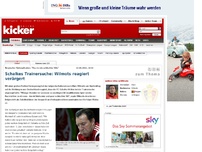 Bild zum Artikel: Schalkes Trainersuche: Wilmots reagiert verärgert