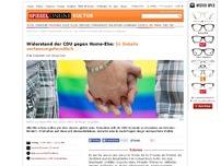 Bild zum Artikel: Widerstand der CDU gegen Homo-Ehe: In Details verfassungsfeindlich