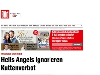 Bild zum Artikel: Im Flugzeug nach Berlin - Hells Angels ignorieren Kuttenverbot