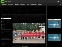 Bild zum Artikel: Linksfraktion demonstriert vor US-Airbase Ramstein – Bundestagsabgeordneten wird Zutritt von US-Militär verwehrt