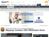 Bild zum Artikel: Neymar kostet 250 Millionen Euro
