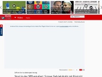 Bild zum Artikel: Zoff um Vorratsdatenspeicherung - Streit in der SPD eskaliert: Sigmar Gabriel droht mit Rücktritt