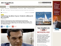 Bild zum Artikel: Alexis Tsipras im Tagesspiegel: Wahrheit und Lüge