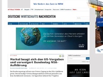 Bild zum Artikel: Merkel beugt sich den US-Vorgaben und verweigert Bundestag NSA-Aufklärung