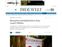Bild zum Artikel: Düsseldorf: Biergarten mit kinderfreier Zone empört Mütter