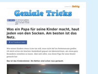 Bild zum Artikel: Was ein Papa für seine Kinder macht, haut jeden von den Socken. Am besten ist das Netz.