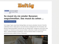 Bild zum Artikel: So musst du nie wieder Bananen wegschmeißen. Das musst du sehen …