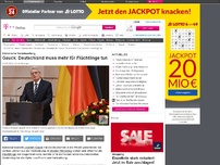 Bild zum Artikel: Gauck: Deutschland muss mehr für Flüchtlinge tun
