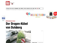 Bild zum Artikel: Mitten auf der Straße - Der Drogen-Kübel von Dulsberg