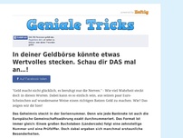 Bild zum Artikel: In deiner Geldbörse könnte etwas Wertvolles stecken. Schau dir DAS mal an…!