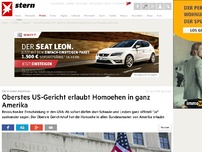 Bild zum Artikel: Oberstes US-Gericht erlaubt Homoehen in ganz Amerika