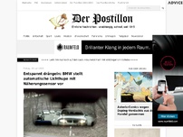 Bild zum Artikel: Entspannt drängeln: BMW stellt automatische Lichthupe mit Näherungssensor vor