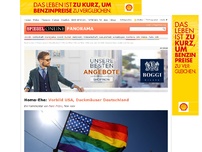 Bild zum Artikel: Homo-Ehe: Vorbild USA, Duckmäuser Deutschland