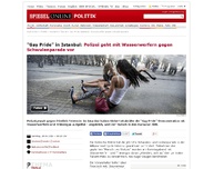Bild zum Artikel: 'Gay Pride' in Istanbul: Polizei geht mit Wasserwerfern gegen Schwulenparade vor