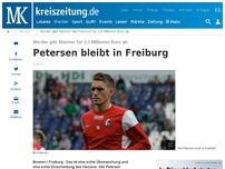 Bild zum Artikel: Petersen bleibt in Freiburg