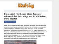 Bild zum Artikel: Du glaubst nicht, was diese Tunesier während des Anschlags am Strand taten. Ohne Worte!